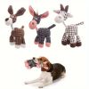 Cute Soft Durable Stuffed Animal Plush Dog Chew Toy with Squeaker, for Small Medium Dogs