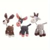 Cute Soft Durable Stuffed Animal Plush Dog Chew Toy with Squeaker, for Small Medium Dogs