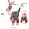 Cute Soft Durable Stuffed Animal Plush Dog Chew Toy with Squeaker, for Small Medium Dogs