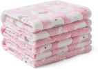 1 Pack 2 Blankets Super Soft Fluffy Premium Cute Elephant Pattern Pet Blanket Flannel Throw for Dogs